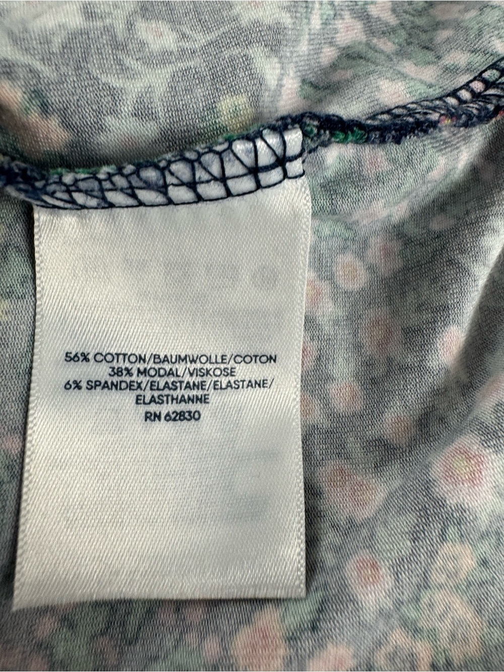 Lands' End Navy Floral Maxi Dress 1X. Back to School - Picture 11 of 12